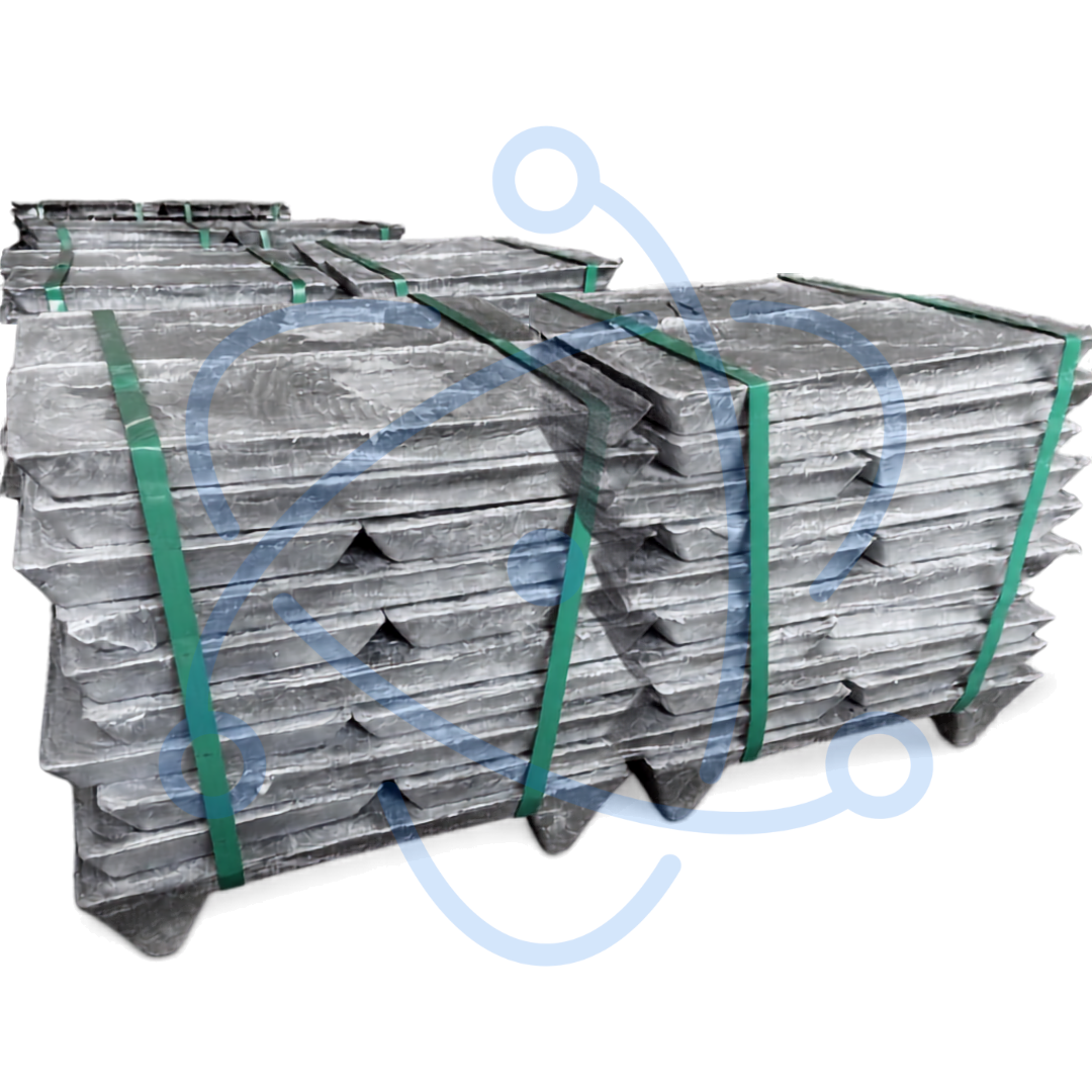 Lingotes de Zinc 25kg para Galvanizado por Inmersión en Caliente